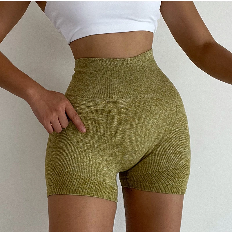Women Yoga Shorts High Waist Butt Lifting Workout Fitness Tights Tummy Control Gym Running Stretched Pants Casual Sportswear - Image 3