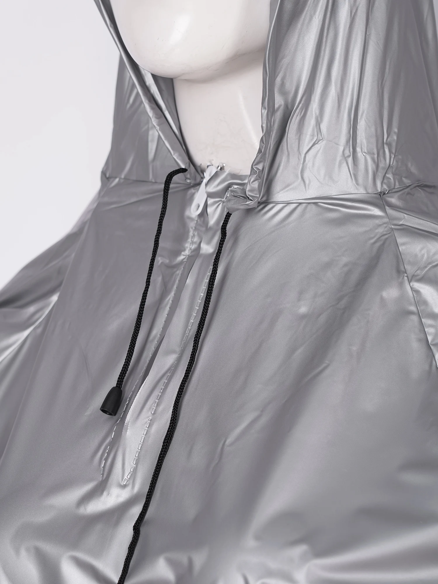 Mens Womens Sauna Suit PVC Sports Suit Long Sleeve Tops with Elastic Waistband Pants Unisex Slimming Fitness Workout Outfits - Image 12